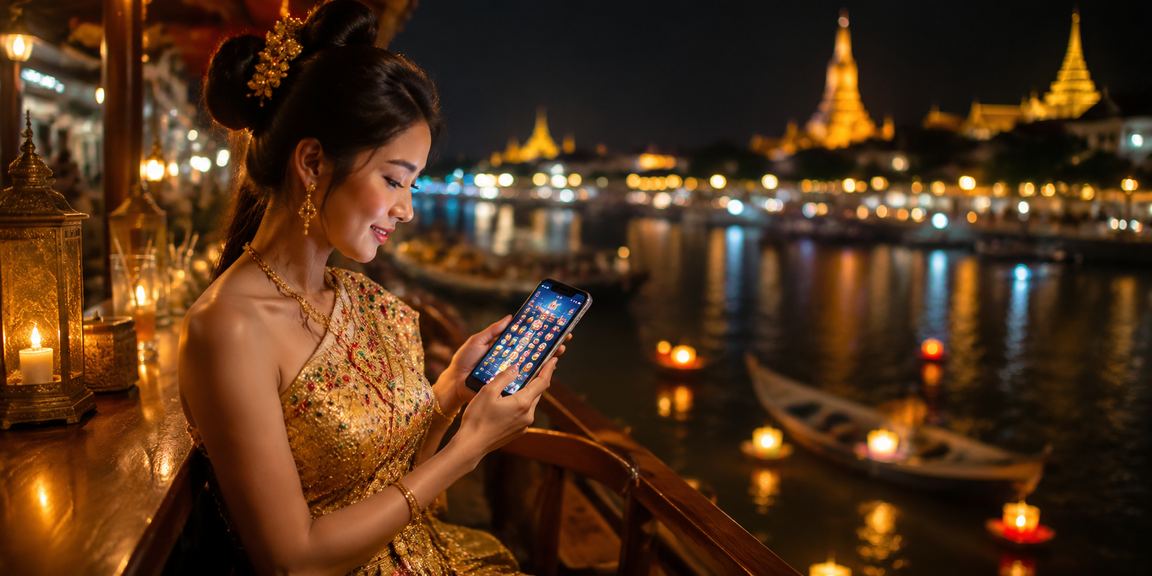 မြန်မာဖဲဂိမ်းကစားနေသော ဖုန်းအသုံးပြုသူ